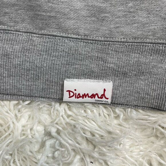 Diamond Supply Co. Gray Graphic Pullover Sweatshirt Size M - Picture 4 of 6